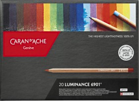 Набір водостійких олівців Caran d'Ache Luminance 6901 20 штук