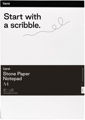 Блокнот Karst Notepad A4 21 х 29,7 см нелінований чорний 