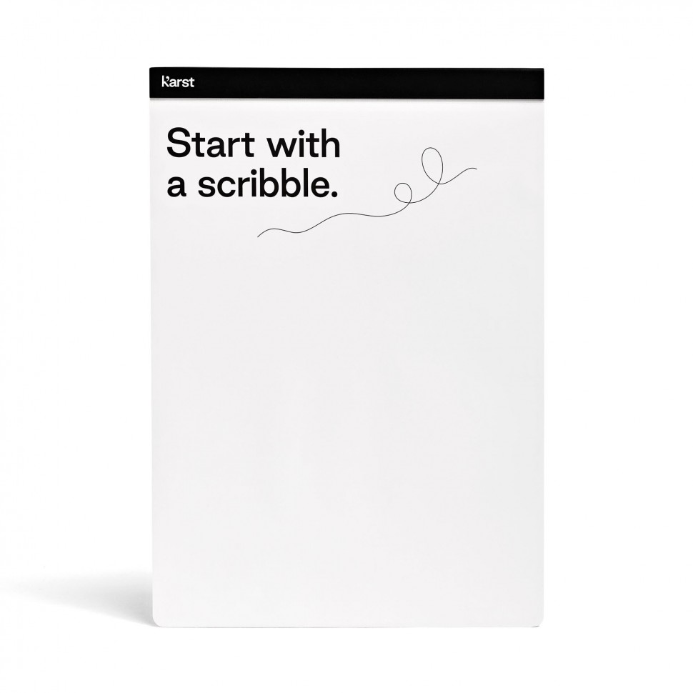 Блокнот Karst Notepad A4 21 х 29,7 см нелінований чорний 