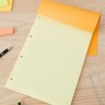 Блокнот Rhodia Legal Pad №119 Yellow A4+ помаранчевий жовті аркуші в лінію