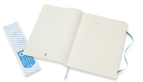 Блокнот Moleskine Classic великий 19 x 25 см в лінію океанський синій м'який