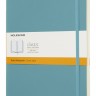 Блокнот Moleskine Classic великий 19 x 25 см в лінію океанський синій м'який