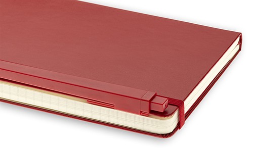 Подарунковий набір Moleskine Go середній 13 х 21 см в лінію червоний у прозорому боксі