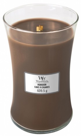 Ароматична свіча WoodWick Large Humidor cave a cigares 609 г