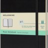 Блокнот Moleskine Art Music середній 13 х 21 см для нот чорний