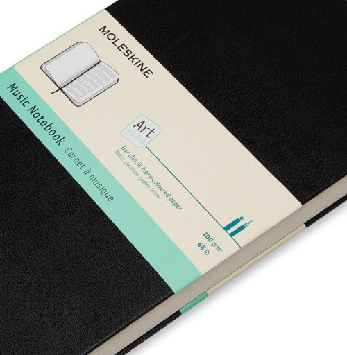 Блокнот Moleskine Art Music середній 13 х 21 см для нот чорний