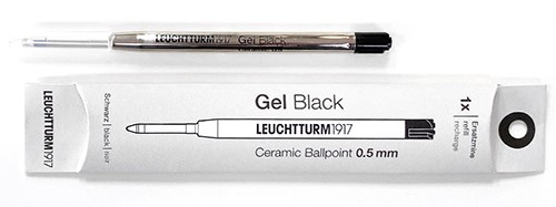 Гелевий стрижень Leuchtturm1917 Gel Black 0,5 мм чорний