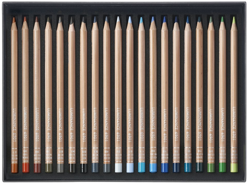 Набір водостійких олівців Caran d'Ache Luminance 6901 40 штук 