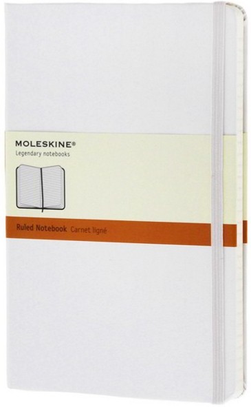 Блокнот Moleskine Classic середній 13 х 21 см в лінію білий