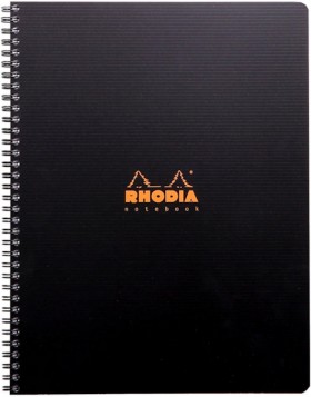 Блокнот Rhodia Rhodiactive A4+ чорний в лінію