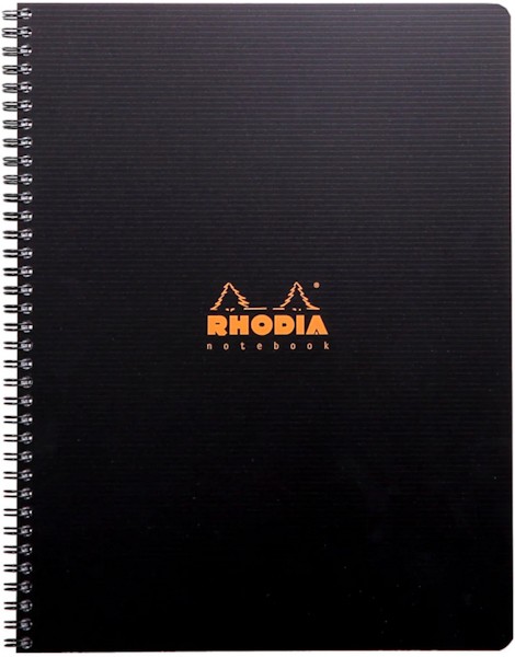 Блокнот Rhodia Rhodiactive A4+ чорний в лінію
