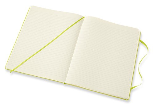 Блокнот Moleskine Classic великий 19 x 25 см в лінію лимонний зелений