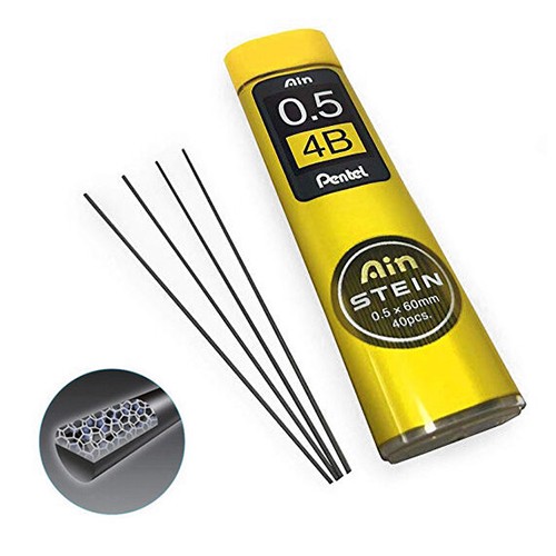 Набір грифелів Pentel AIN 4B 0,5 мм (40 штук)