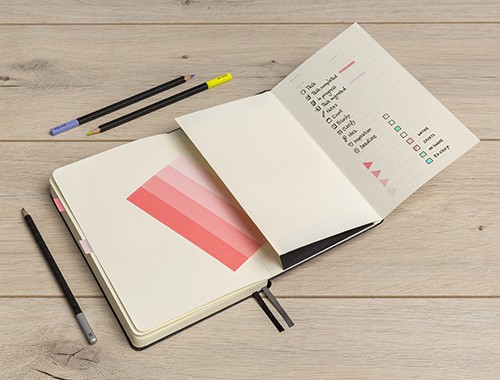 Блокнот Moleskine Art Bullet середній 13 х 21 см в крапку чорний 