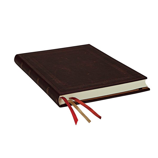 Блокнот Paperblanks Стара Шкіра Чорний Марокканський великий 18 х 23 см в крапку 