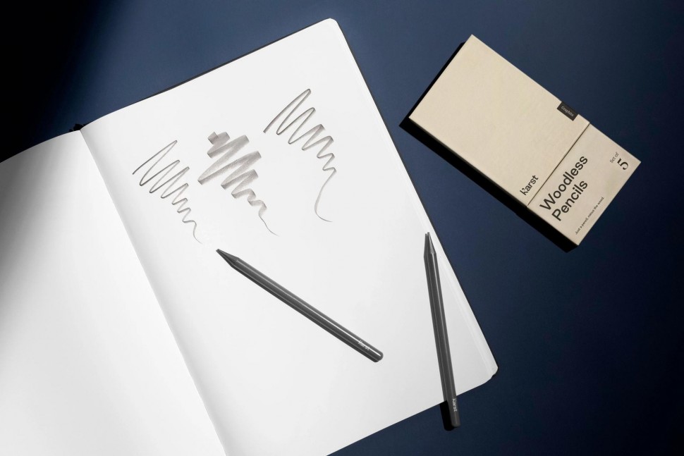 Олівці Karst чистографітові 2В 5 штук