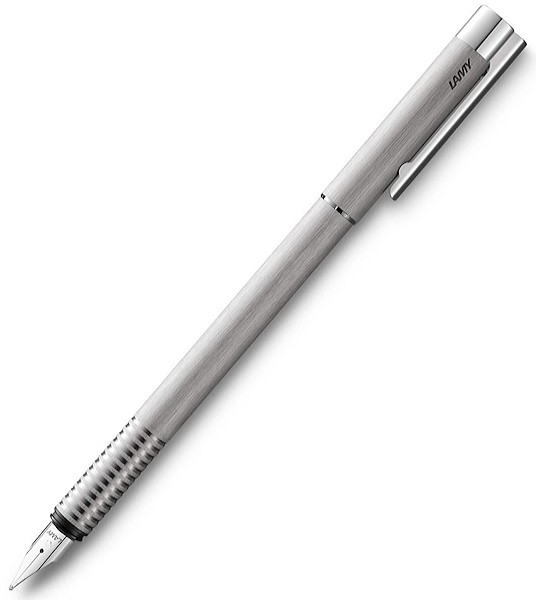 Чорнильна ручка Lamy Logo матовий хром перо B (товсте)