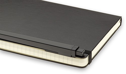 Подарунковий набір Moleskine Go середній 13 х 21 см в лінію чорний у прозорому боксі