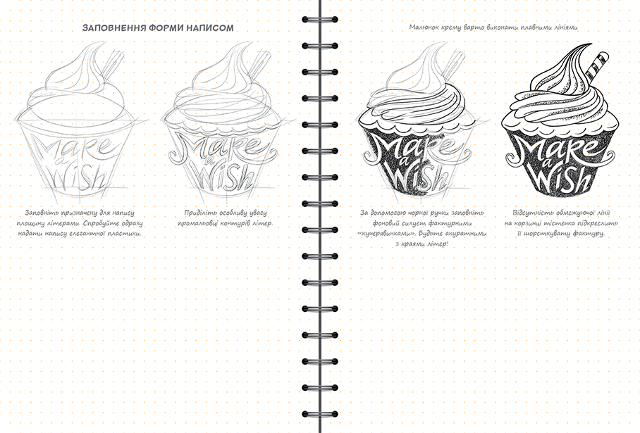 Sketchbook Малюємо Красиві Літери (Мистецтво Леттерінґа)