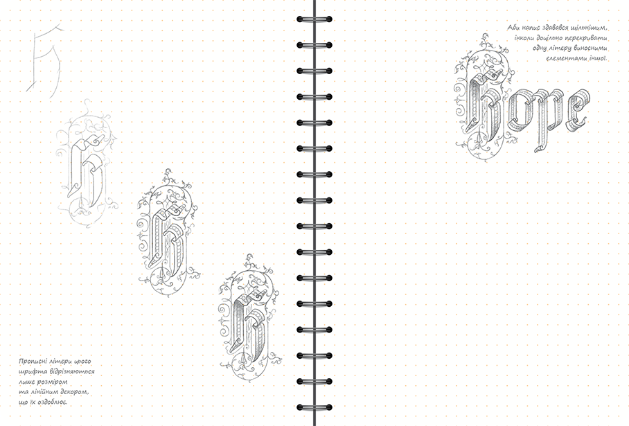 Sketchbook Малюємо Красиві Літери (Мистецтво Леттерінґа)