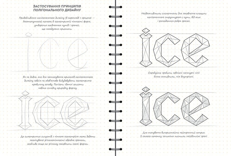 Sketchbook Малюємо Красиві Літери (Мистецтво Леттерінґа)