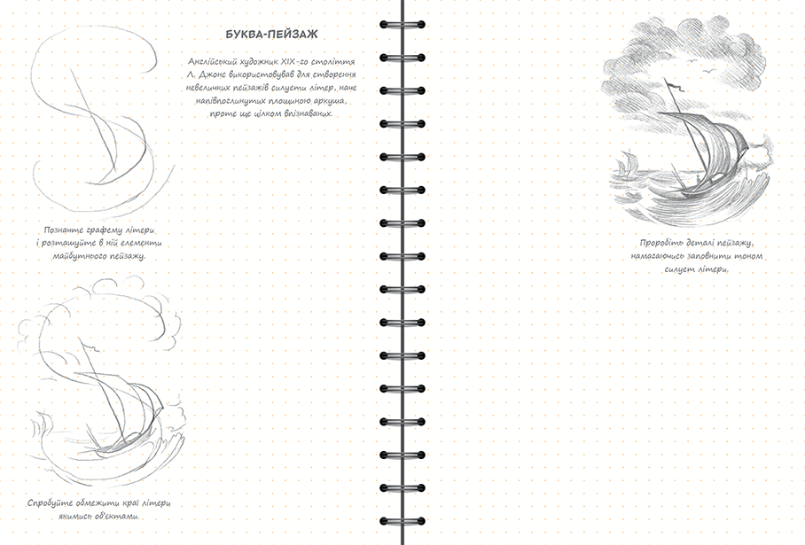 Sketchbook Малюємо Красиві Літери (Мистецтво Леттерінґа)