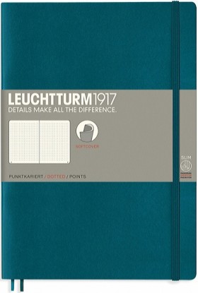 Блокнот Leuchtturm1917 Composition м'який В5 17,8 х 25,4 см в крапку тихоокеанський зелений 