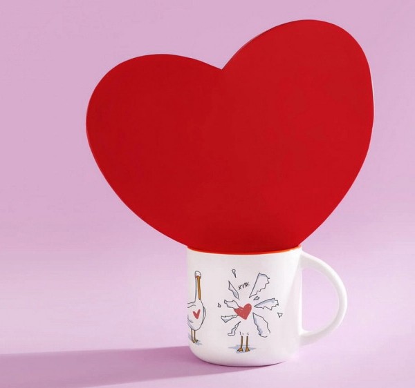 Чашка Gifty Гусь Любовка 350 мл