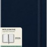 Щотижневик з місцем для записів Moleskine на 2026 рік середній 13 х 21 см сапфір