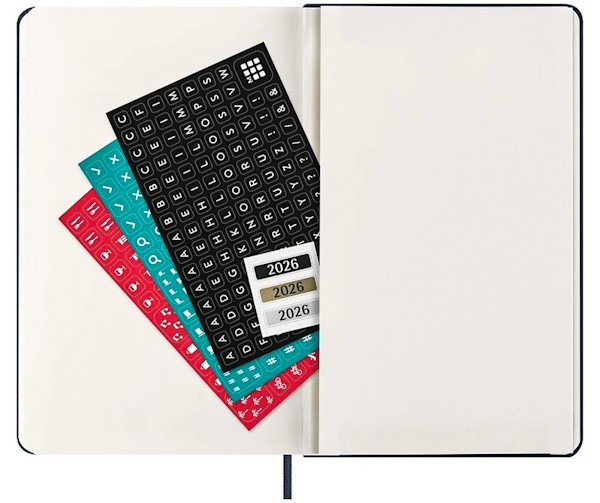 Щотижневик з місцем для записів Moleskine на 2026 рік середній 13 х 21 см сапфір