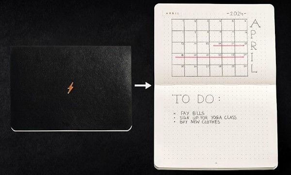 Набір Leuchtturm1917 Bullet Journal Pocket кишеньковий 14,4 х 10,4 см в крапку чорний