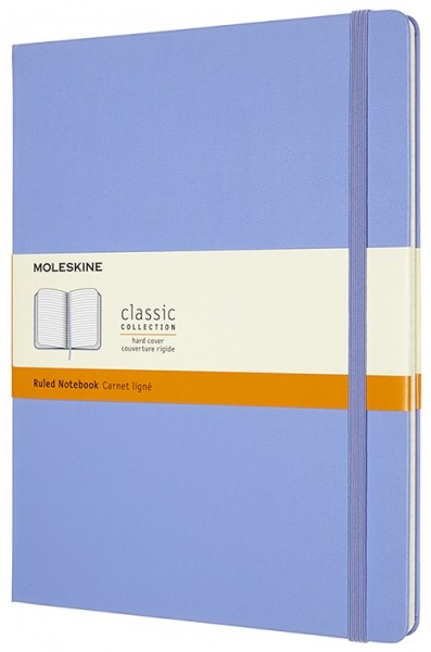 Блокнот Moleskine Classic великий 19 x 25 см в лінію блакитна гортензія