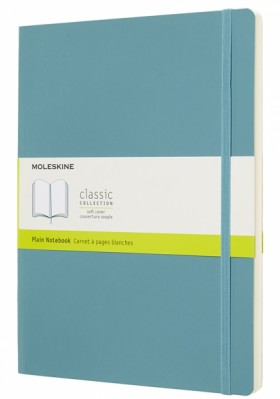 Блокнот Moleskine Classic великий 19 x 25 см нелінований океанський синій м'який