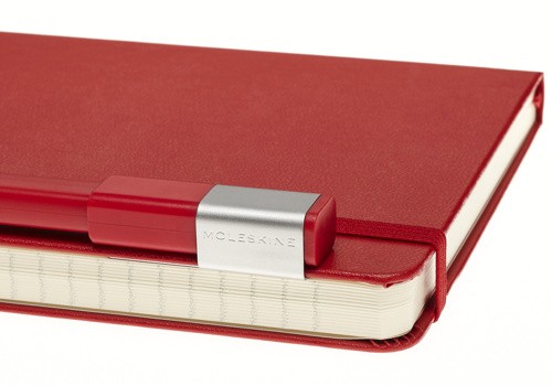 Подарунковий набір Moleskine середній 13 х 21 см червоний у прозорому боксі