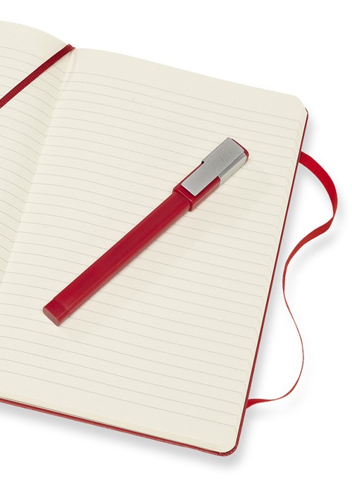 Подарунковий набір Moleskine середній 13 х 21 см червоний у прозорому боксі