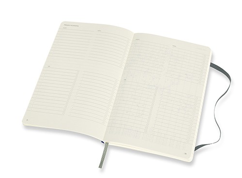 Блокнот недатований Moleskine PRO м'який середній 13 х 21 см лісовий зелений