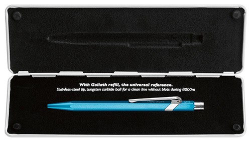 Ручка Caran d'Ache 849 Metal-X блакитна + бокс