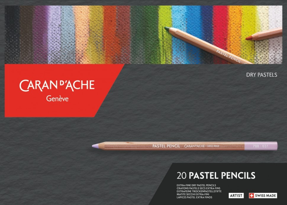 Набір пастельних сухих олівців Caran d'Ache Artist 20 штук 