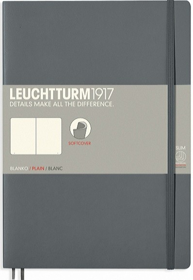 Блокнот Leuchtturm1917 Composition м'який В5 17,8 х 25,4 см нелінований антрацитовий 