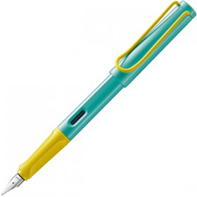 Чорнильна ручка Lamy Safari Summer Pina Colada жовто-блакитна перо F (тонке)