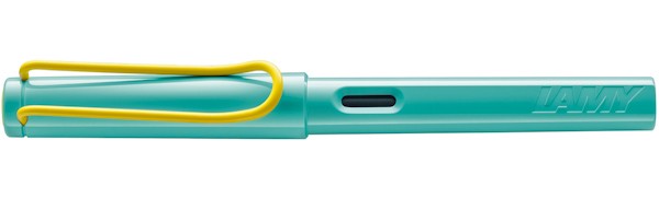 Чорнильна ручка Lamy Safari Summer Pina Colada жовто-блакитна перо F (тонке)