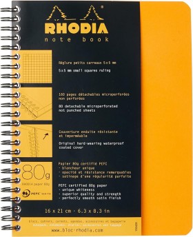 Блокнот Rhodia Classic A5 помаранчевий в клітинку