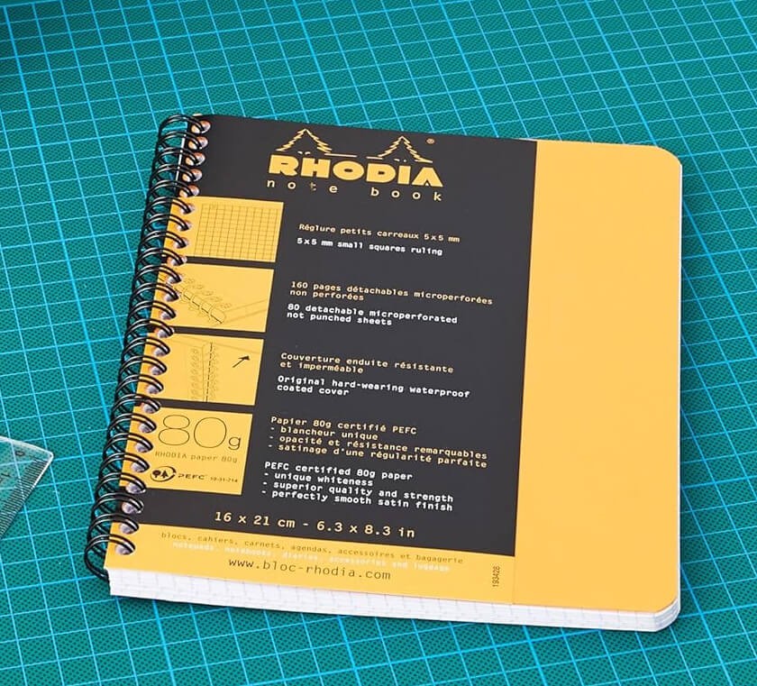 Блокнот Rhodia Classic A5 помаранчевий в клітинку