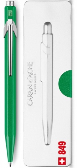 Ручка Caran d'Ache 849 Metal-X зелена + бокс