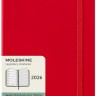 Щотижневик з місцем для записів Moleskine на 2026 рік середній 13 х 21 см червоний