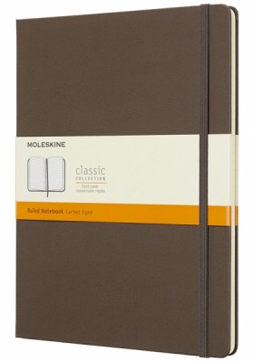 Блокнот Moleskine Classic великий 19 x 25 см в лінію коричневий