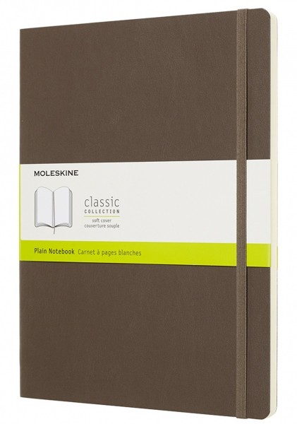 Блокнот Moleskine Classic великий 19 x 25 см нелінований коричневий м'який
