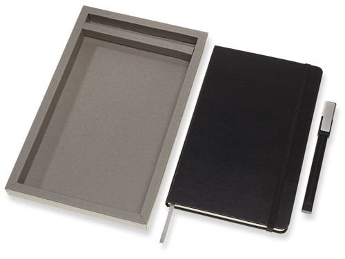 Подарунковий набір Moleskine середній 13 х 21 см чорний у прозорому боксі