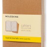 Набір зошитів Moleskine Cahier кишеньковий 9 х 14 см в клітинку бежевий 
