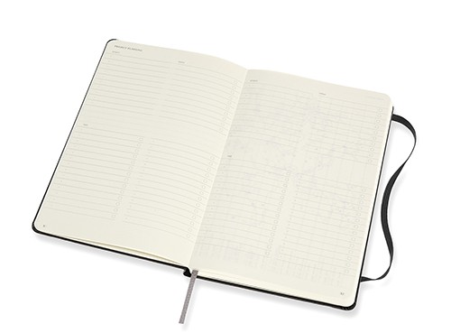 Блокнот недатований Moleskine PRO середній 13 х 21 см чорний